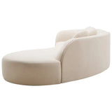 Ovada Cream Linen Fabric 3 Seater Sofa