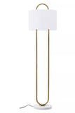 Nalon White And Gold Floor Lamp