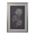 Nastle Silver Leaf Design Framed Wall Art