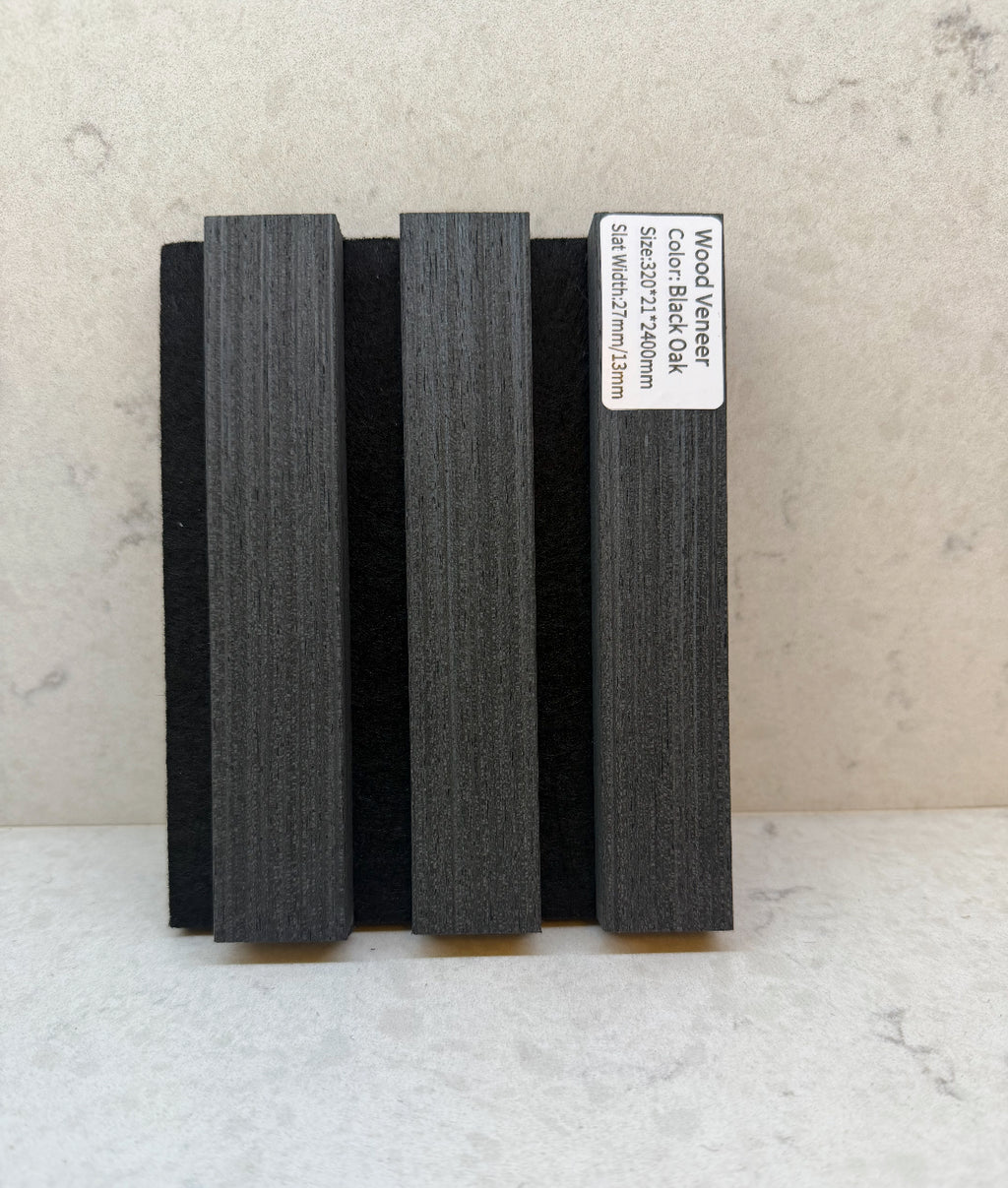 black Oak wood veneer wall panels