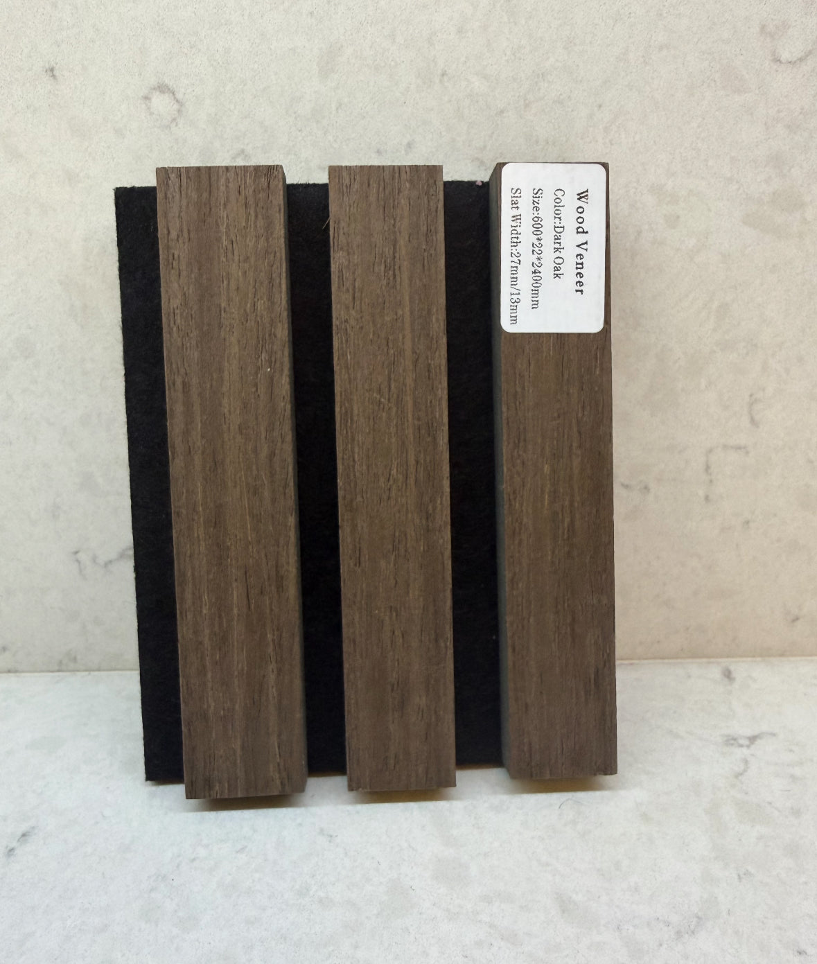 Dark Oak wood veneer wall panels