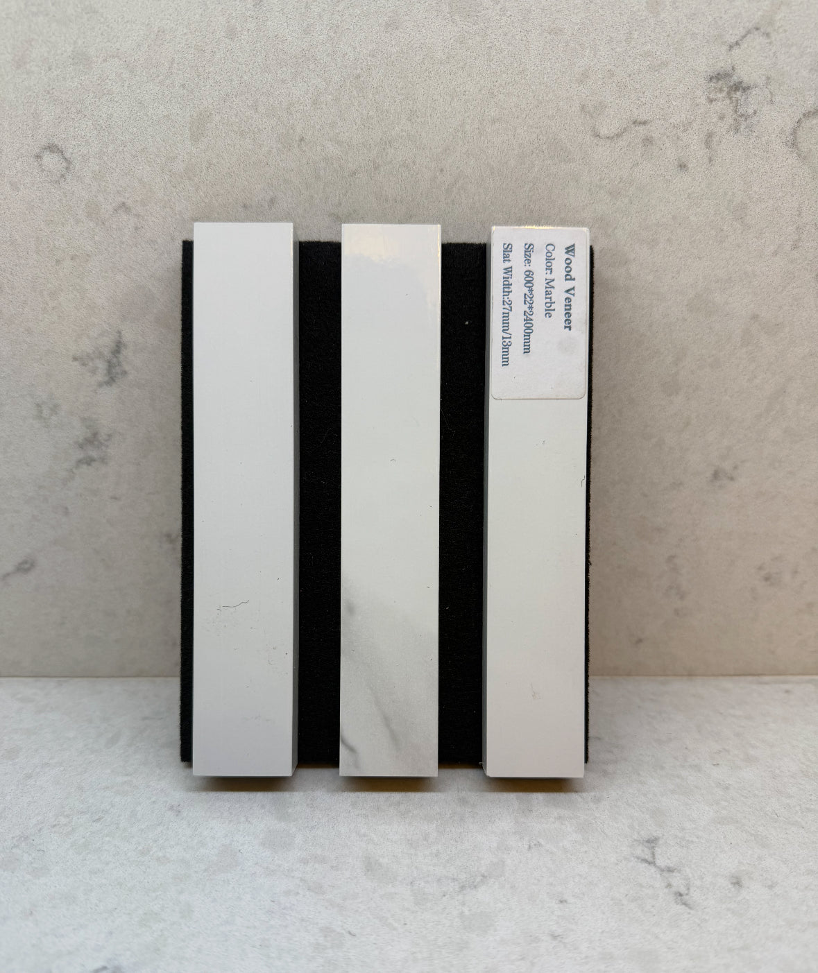 Marble wood veneer wall panels