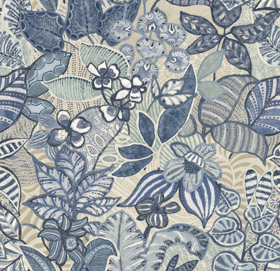 Amazonia Sapphire Blackout Curtain