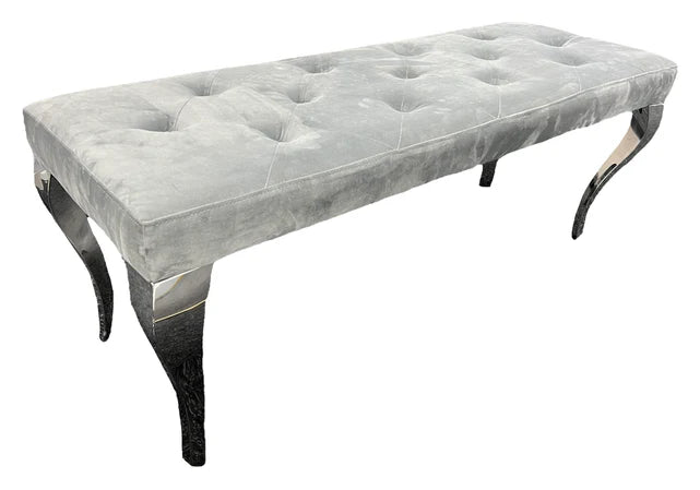 Lewis Dark Grey Bench 130cm