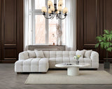 Aluxo Tribeca Corner Group in Oatmeal Boucle Fabric