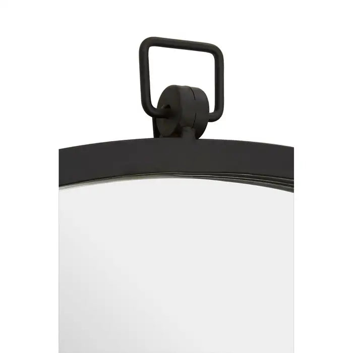 Jason Black Metal Frame Round Wall Mirror