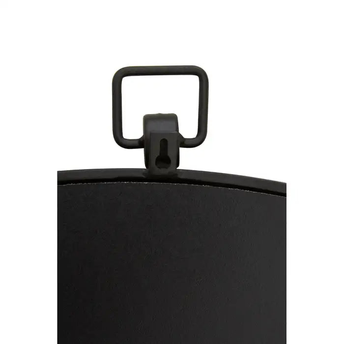 Jason Black Metal Frame Round Wall Mirror