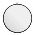Jason Black Metal Frame Round Wall Mirror