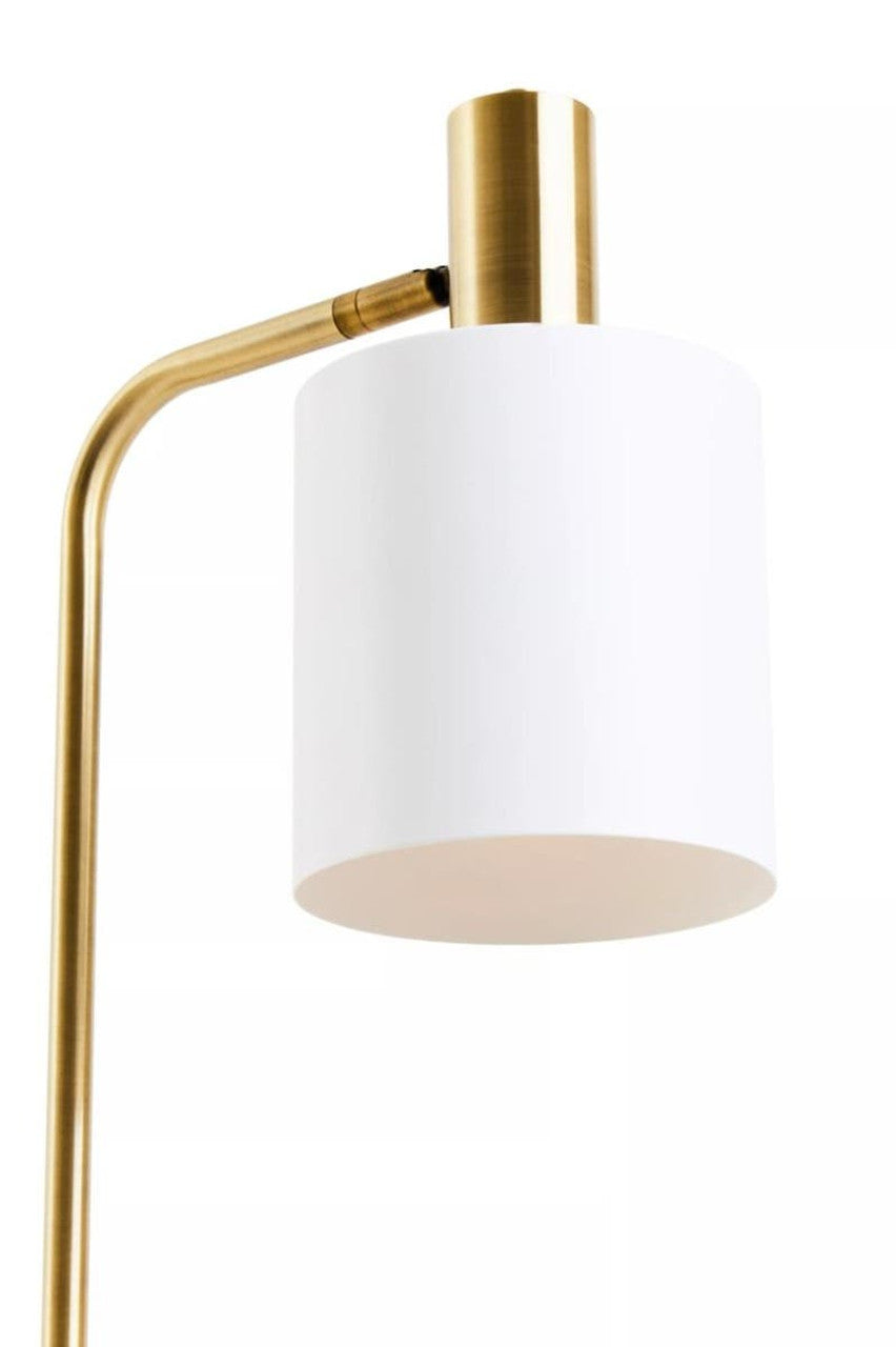 Newman White And Gold Floor Lamp