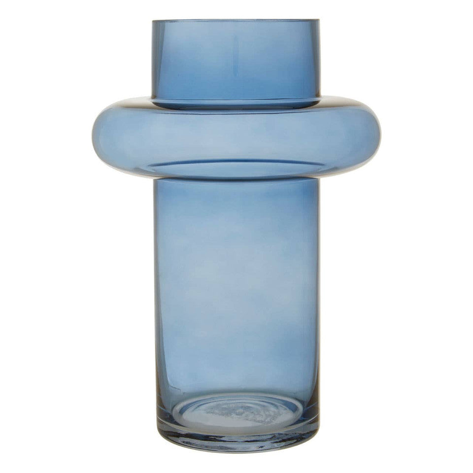 Celina Large Blue Glass Vase