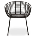 Lagin Black Natural Rattan Chair