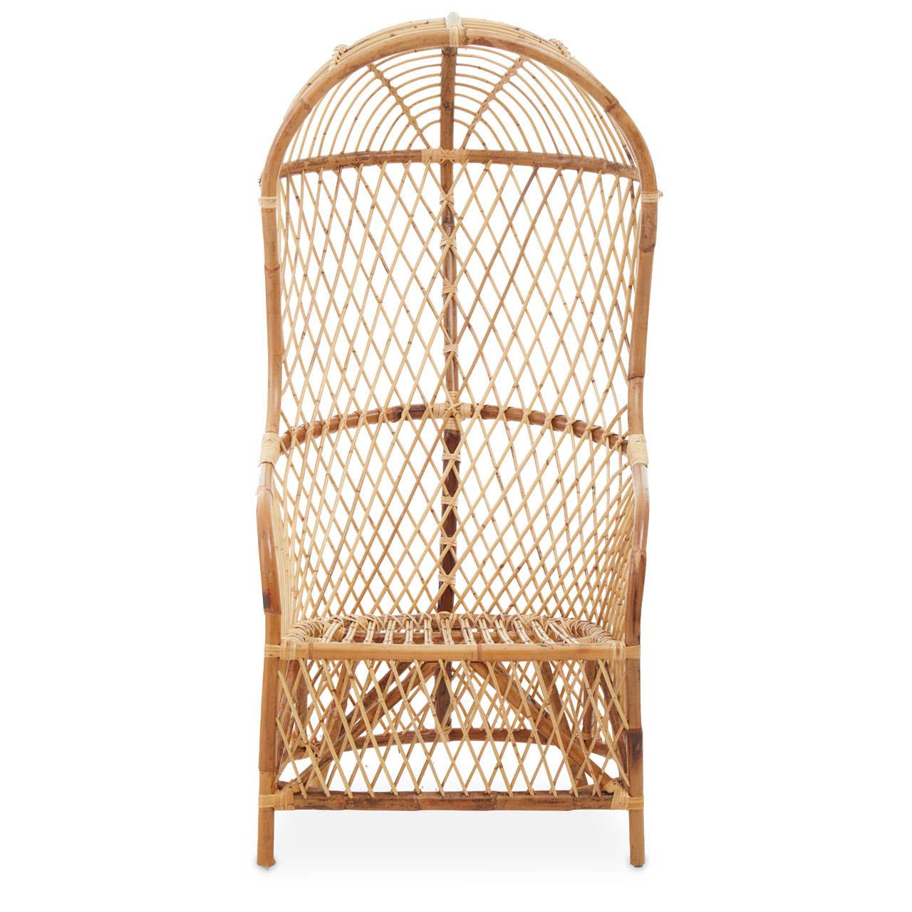 Mano High Back Natural Rattan Chair