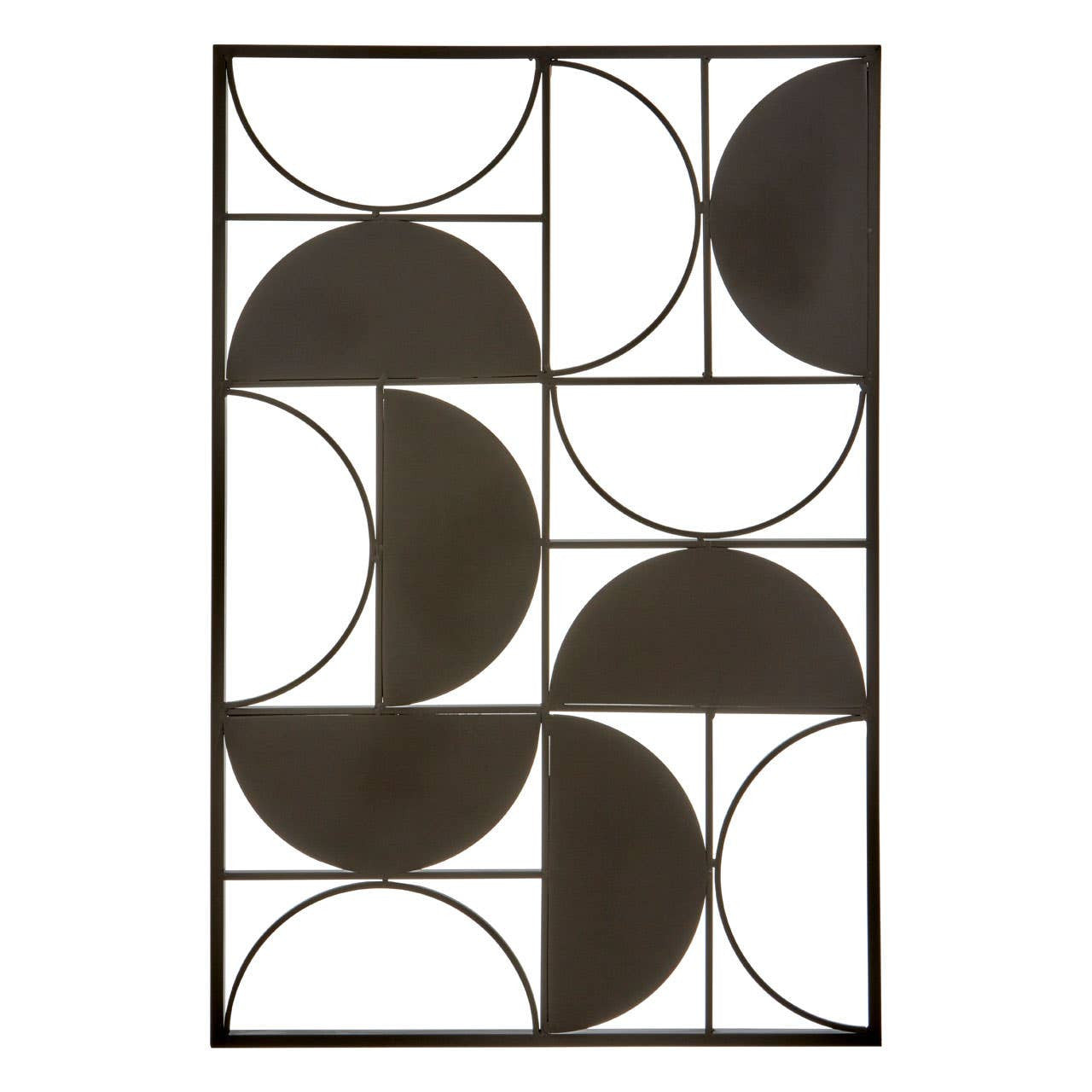 Trinco Black Finish Semicircle Wall Art
