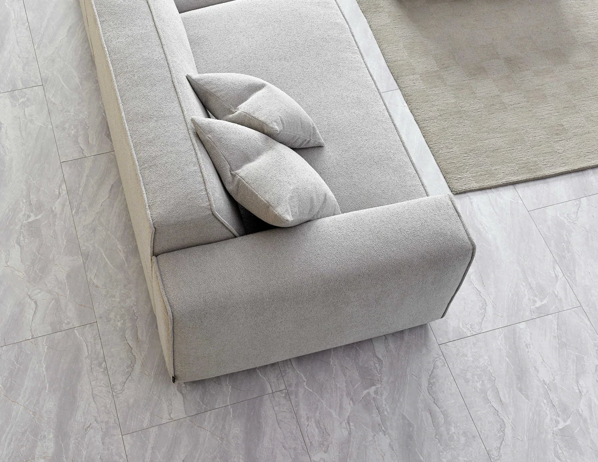 Aluxo Dakota Sofa Range in Pebble Boucle
