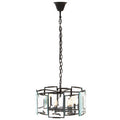 Black Six Bulb Chandelier