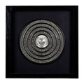 Nastle Framed Silver Disc Wall Art