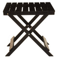 Beau Black Wood Folding Table