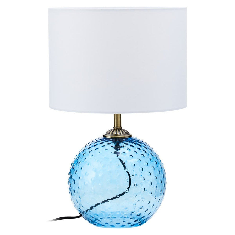 Noel Blue Glass Table Lamp