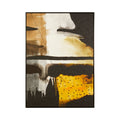 Asetto Black And Ochre Wall Art