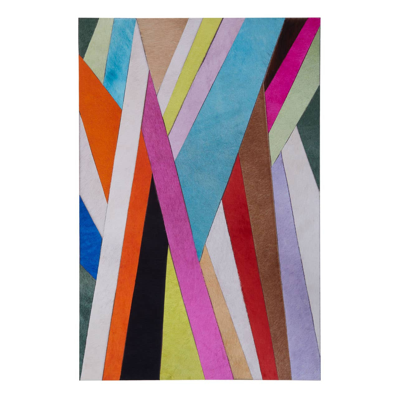 Saflin Genuine Leather Striped Wall Art