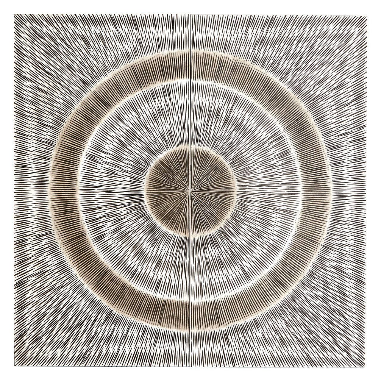 Module Silver Wood Carving Wall Art