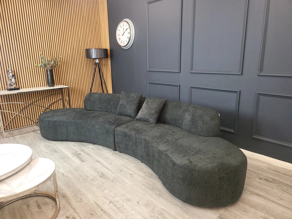 **PROMO** Miami Curved Cinema Boucle Sofa
